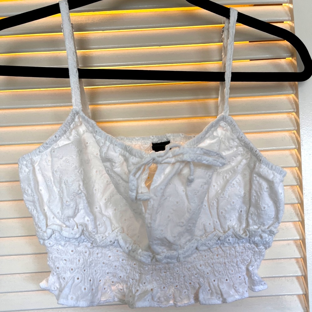 Wild Fable White Crop Top